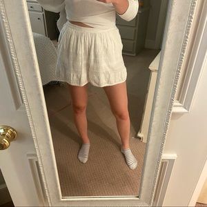 NWOT free people white flowy shorts